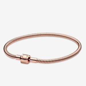 Pandora Moments Barrel Clasp Snake Chain Bracelet
